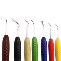 Dental Resin Filler estetyczny zestaw do renowacji pasuje do żywicy nóż plastikowy komoda z silikonowy uchwyt narzędzia stomatologiczne 5